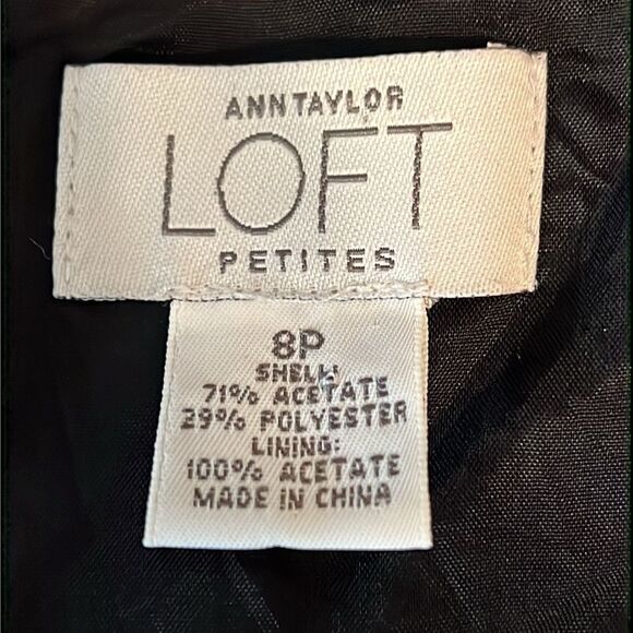 Loft Ann‎ Taylor Black Sleeveless Shift Dress Size 8P - Picture 10 of 10
